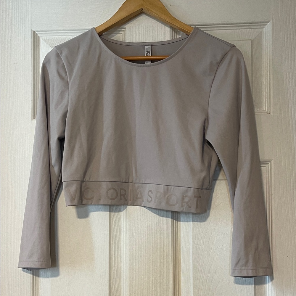 Victoria's Secret Sport Cropped Long Sleeve Active Wear Top